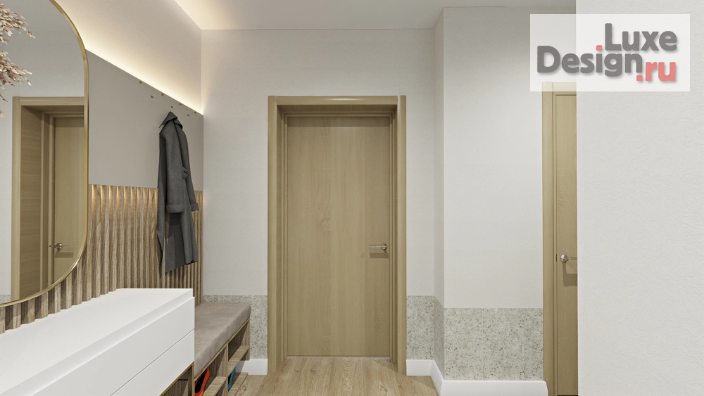 Дизайн интерьера трехкомнатной квартиры "ЖК Школьный" (фото 7)