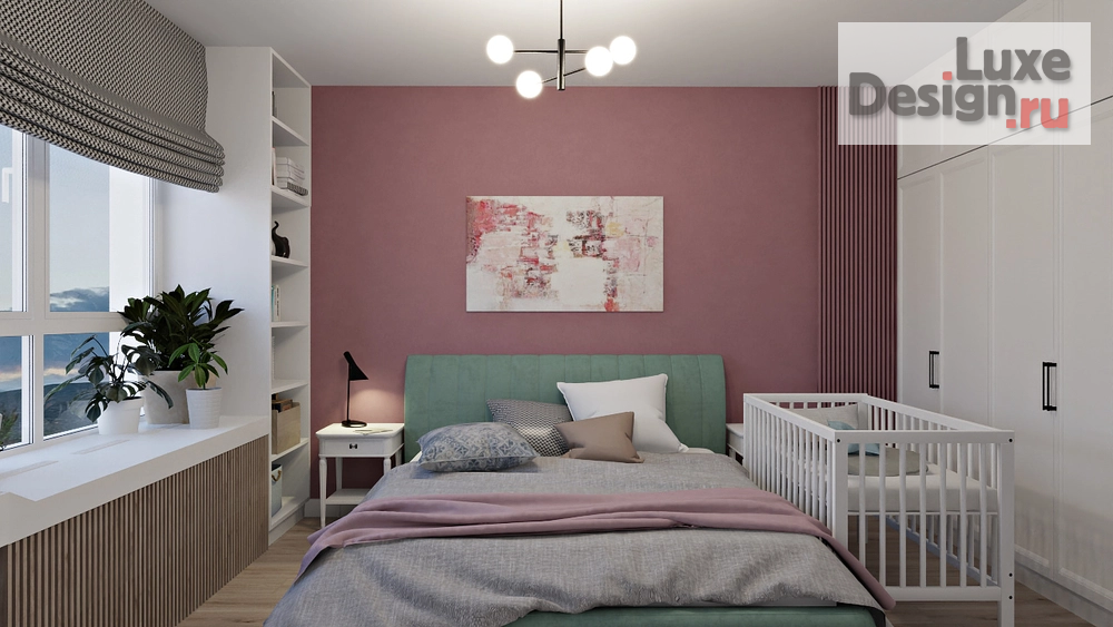 Дизайн интерьера трехкомнатной квартиры "Интерьер с яркими акцентами" (фото 5)