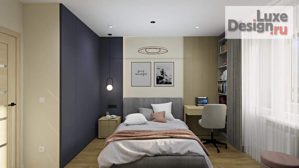 Дизайн интерьера однокомнатной квартиры "ЖК РИО" (фото 6)