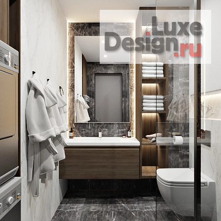 Дизайн интерьера двухкомнатной квартиры "ЖК Нагорный" (фото 16)