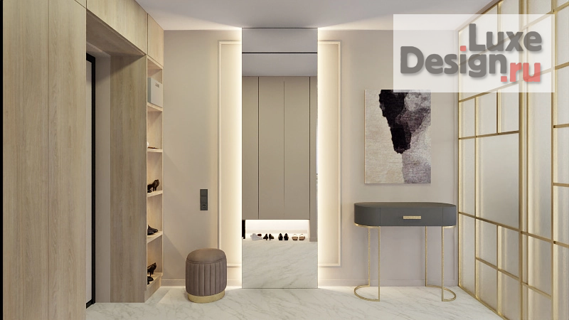 Дизайн интерьера двухкомнатной квартиры "ЖК Нагорный" (фото 1)