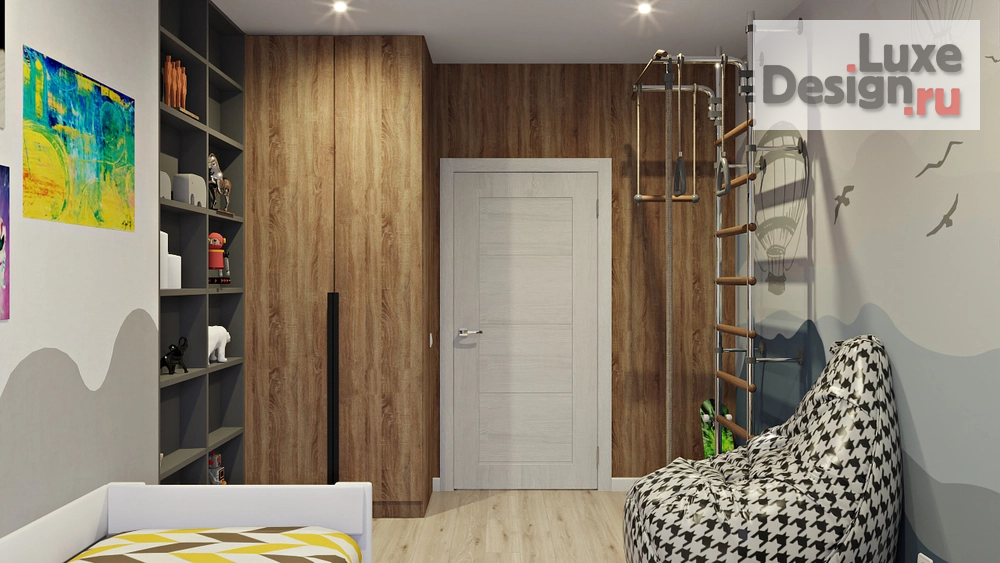 Дизайн интерьера трехкомнатной квартиры "Интерьер с яркими акцентами" (фото 16)