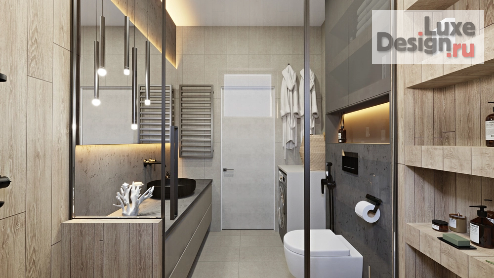 Дизайн интерьера коттеджа "Загородный дом" (фото 19)