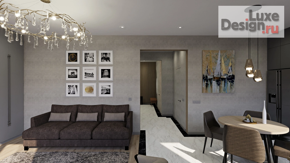 Дизайн интерьера коттеджа "Загородный дом" (фото 12)