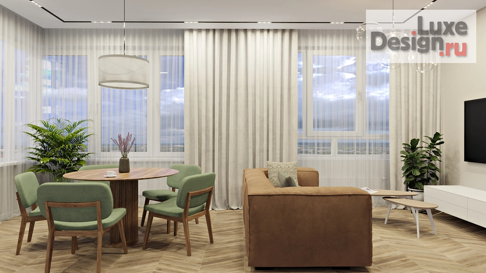 Дизайн интерьера трехкомнатной квартиры "ЖК Событие" (фото 10)