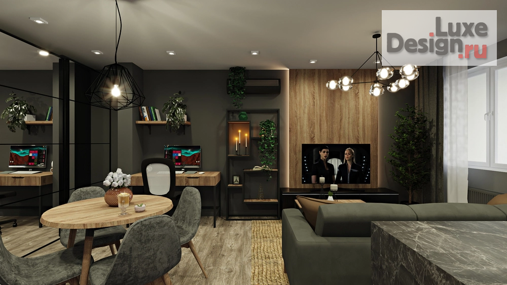 Дизайн интерьера двухкомнатной квартиры "Квартира для молодой пары" (фото 2)