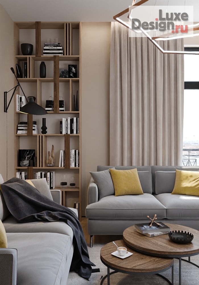 Дизайн интерьера гостиной "Апартаменты на Софийской набережной г.Москва" (фото 4)