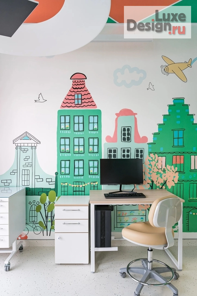 Дизайн интерьера лечебного учреждения "ATIS Kids & Family — детская стоматология в Екатеринбурге" (фото 34)