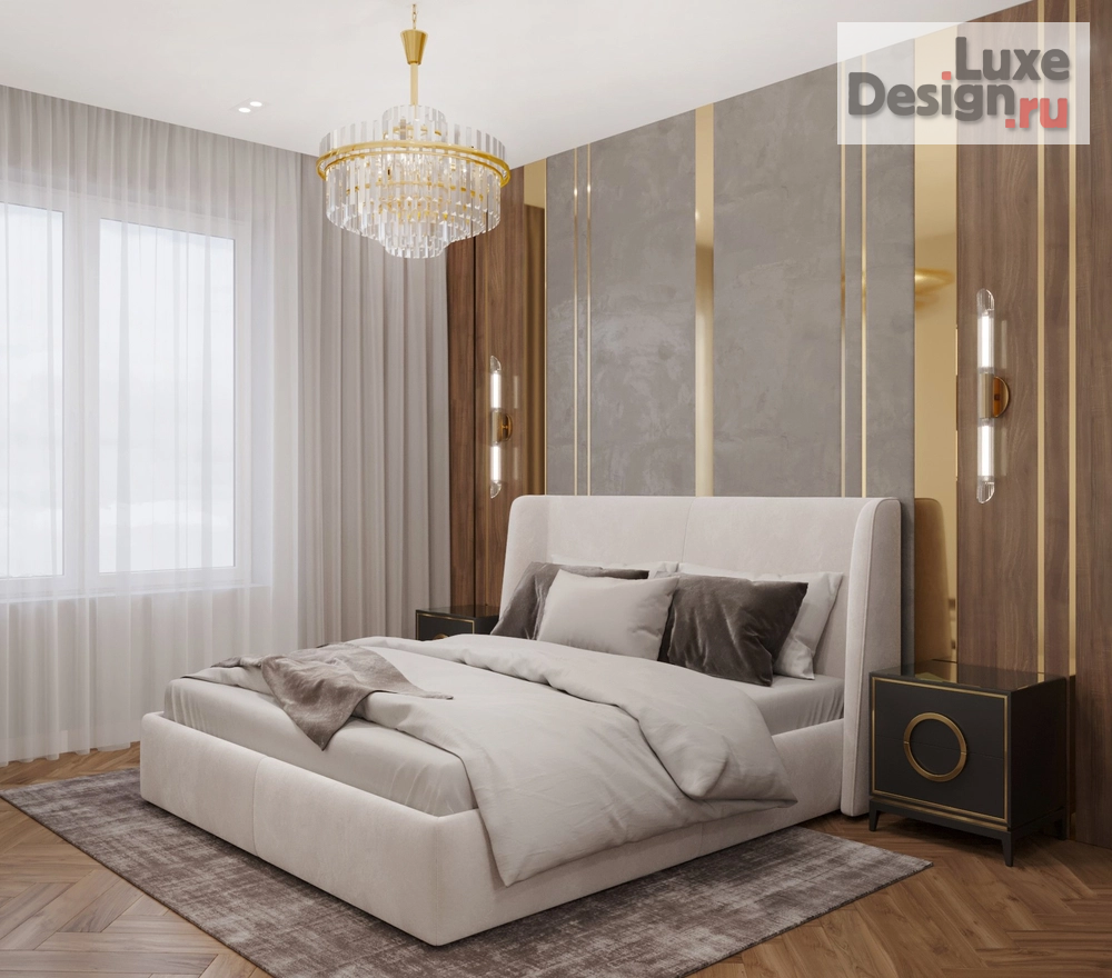 Дизайн интерьера четырехкомнатной квартиры "Роскошный интерьер в ЖК Александровский сад" (фото 2)