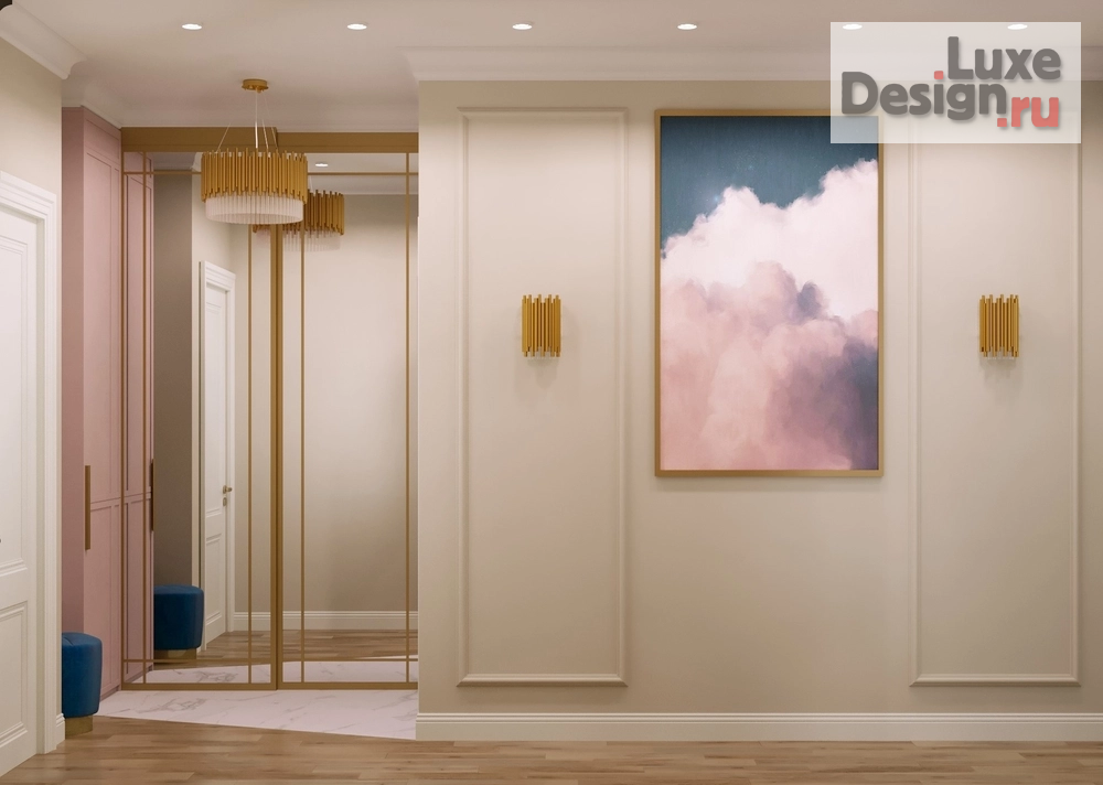 Дизайн интерьера комнаты "Прихожая в проекте Серебряный фонтан" (фото 2)