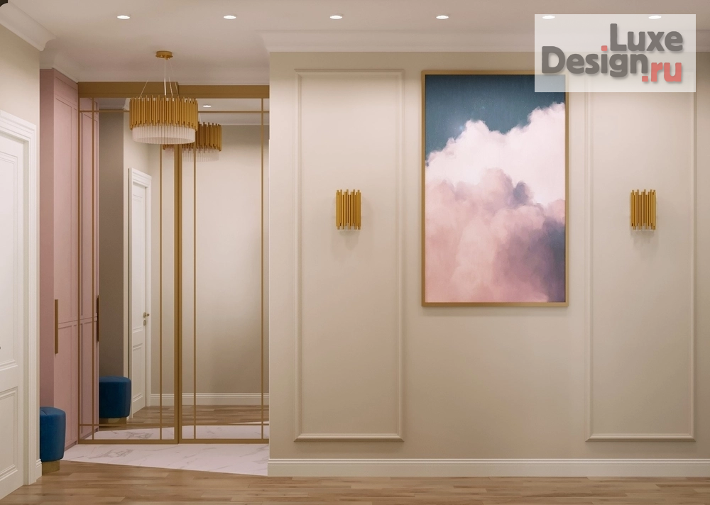 Дизайн интерьера комнаты "Дизайн прихожей в ЖК Серебрянный фонтан" (фото 2)