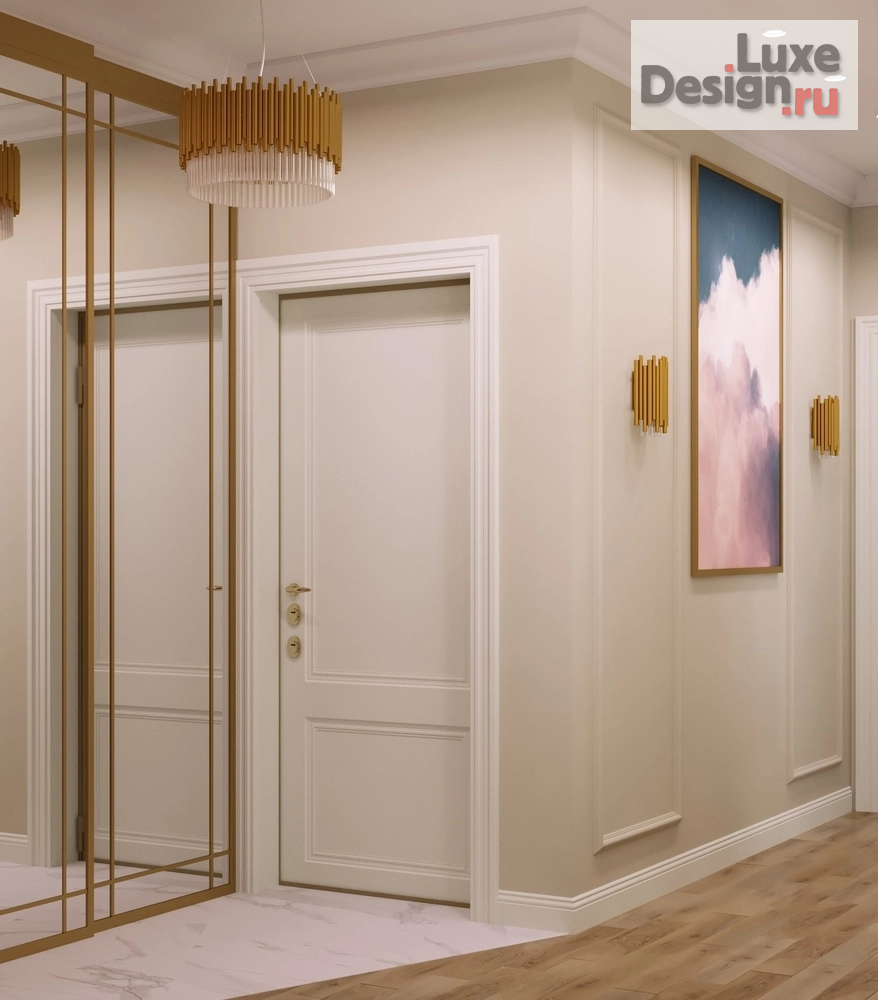 Дизайн интерьера комнаты "Прихожая в проекте Серебряный фонтан" (фото 3)