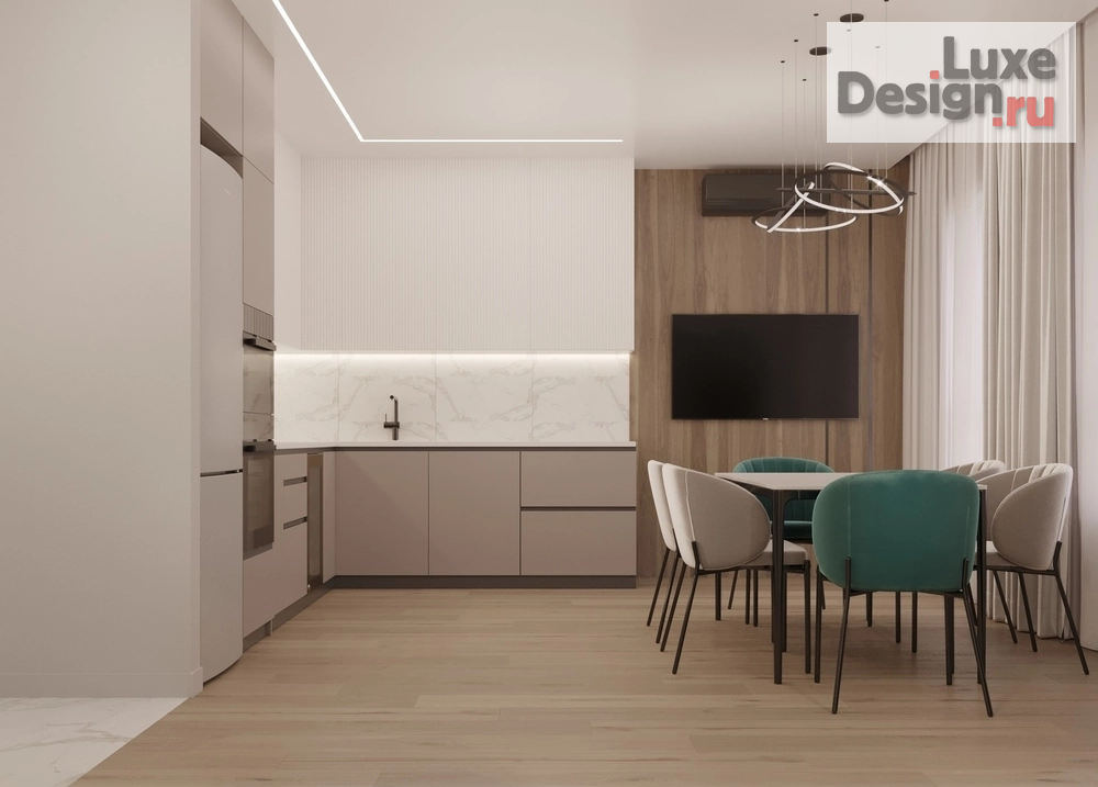 Дизайн интерьера трехкомнатной квартиры "Дизайн квартиры в ЖК Екатерининский парк" (фото 9)