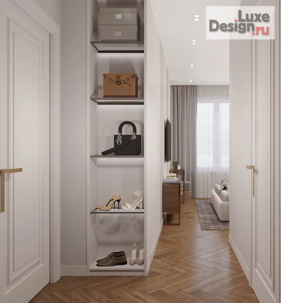 Дизайн интерьера четырехкомнатной квартиры "Роскошный интерьер в ЖК Александровский сад" (фото 4)