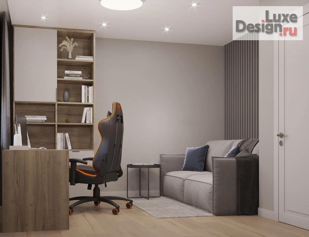 Дизайн интерьера двухкомнатной квартиры "Дизайн квартиры в ЖК Парковый квартал" (фото 9)