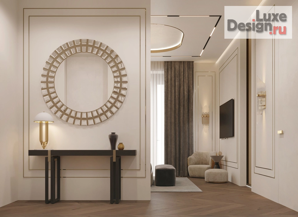 Дизайн интерьера апартаментов "Мастер-спальня в стиле Luxury, апартаменты (г.Москва)" (фото 3)