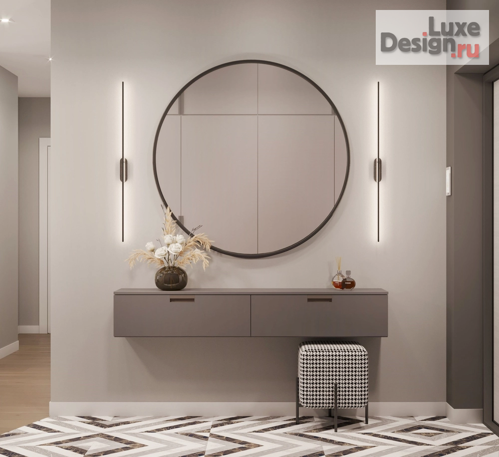 Дизайн интерьера двухкомнатной квартиры "Дизайн квартиры в ЖК Парковый квартал" (фото 4)