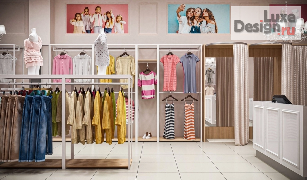 Дизайн интерьера торгового комплекса "Классический дизайн магазина детской одежды DELORAS" (фото 10)