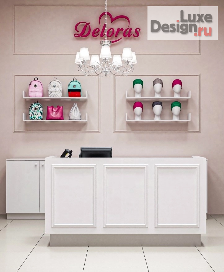 Дизайн интерьера торгового комплекса "Классический дизайн магазина детской одежды DELORAS" (фото 7)