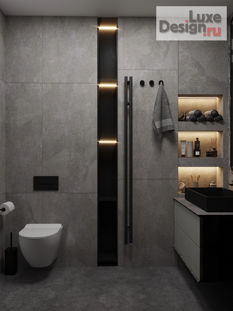 Дизайн интерьера трехкомнатной квартиры "ЖК Северное сияние" (фото 13)