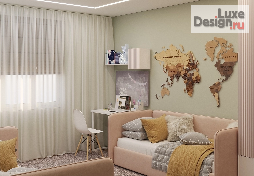 Дизайн интерьера четырехкомнатной квартиры "Квартира в Москве" (фото 12)