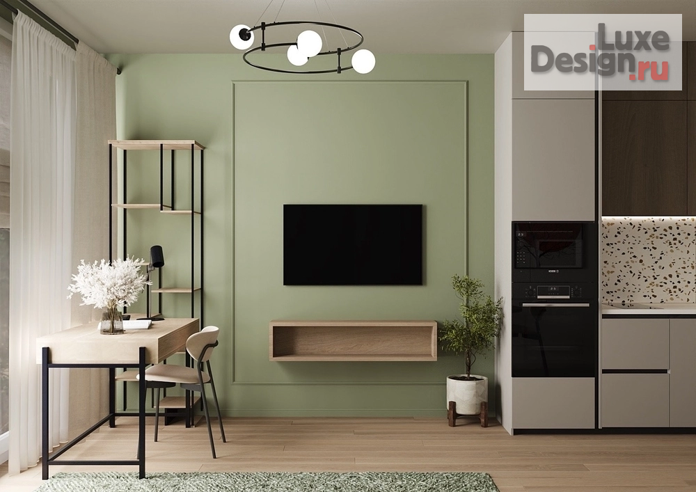 Дизайн интерьера однокомнатной квартиры "Студия в ЖК «Repin Towers»" (фото 6)