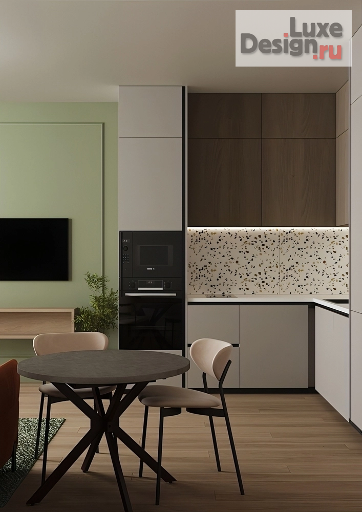 Дизайн интерьера однокомнатной квартиры "Студия в ЖК «Repin Towers»" (фото 5)