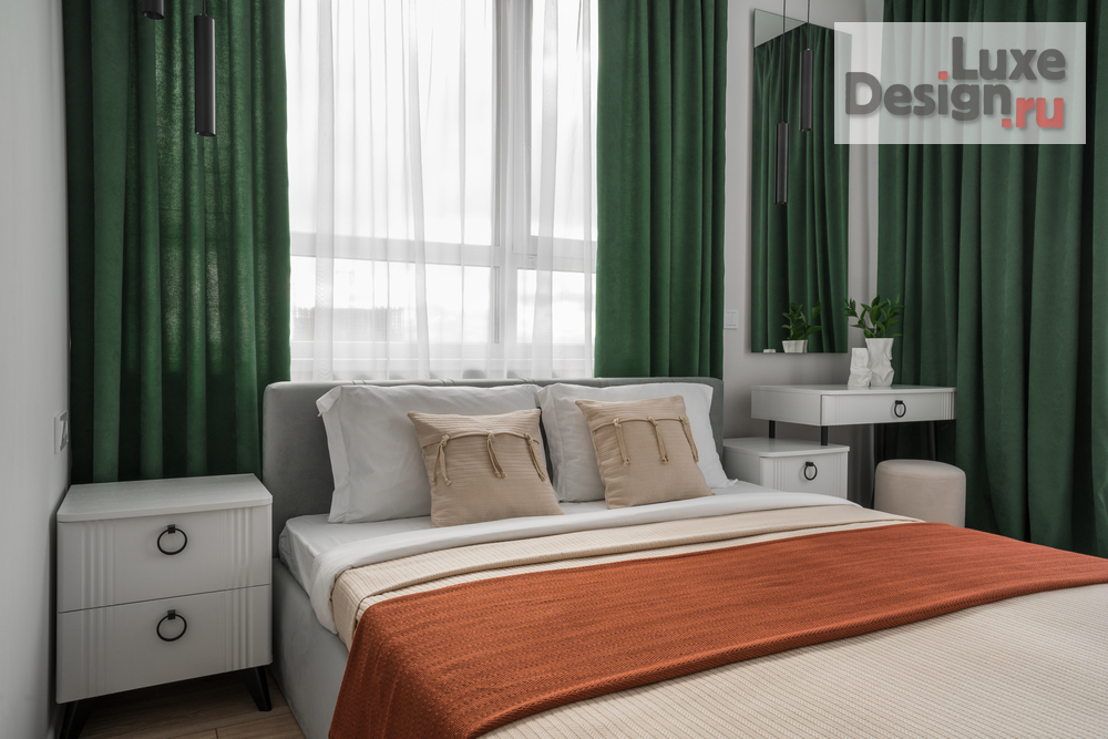 Дизайн интерьера двухкомнатной квартиры "Душевный интерьер для сдачи в аренду. ЖК Отрадный в Екатеринбурге" (фото 3)