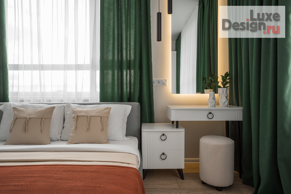 Дизайн интерьера двухкомнатной квартиры "Душевный интерьер для сдачи в аренду. ЖК Отрадный в Екатеринбурге" (фото 4)