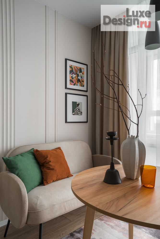 Дизайн интерьера двухкомнатной квартиры "Душевный интерьер для сдачи в аренду. ЖК Отрадный в Екатеринбурге" (фото 11)