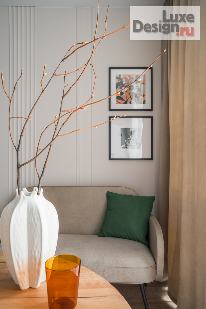 Дизайн интерьера двухкомнатной квартиры "Душевный интерьер для сдачи в аренду. ЖК Отрадный в Екатеринбурге" (фото 12)