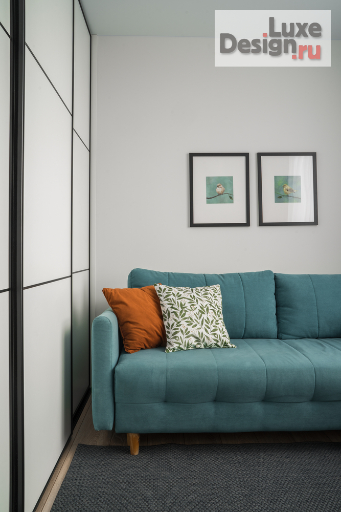 Дизайн интерьера двухкомнатной квартиры "Душевный интерьер для сдачи в аренду. ЖК Отрадный в Екатеринбурге" (фото 17)