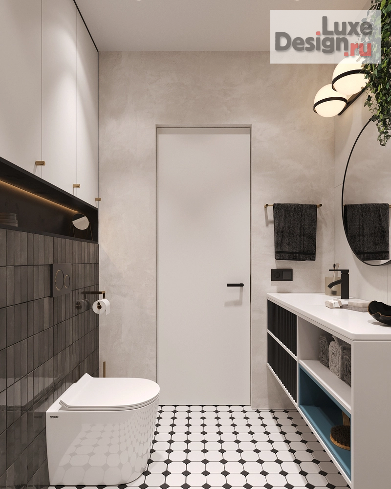 Дизайн интерьера трехкомнатной квартиры "ЖК Discovery Residence" (фото 28)