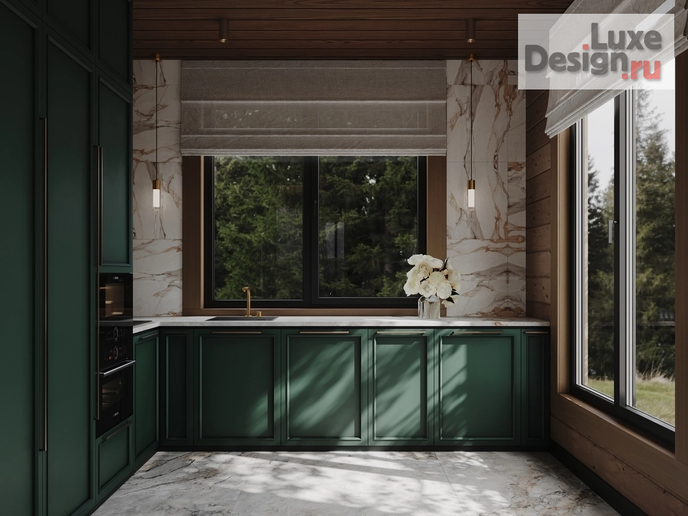 Дизайн интерьера загородного дома "Дизайн дома из бруса для большой семьи" (фото 4)