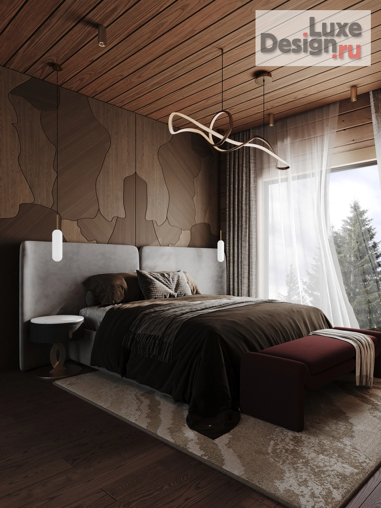 Дизайн интерьера загородного дома "Дизайн дома из бруса для большой семьи" (фото 2)