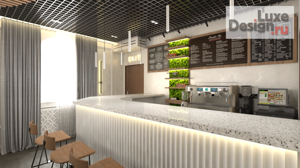 Дизайн интерьера кафе "Дизайн интерьера кофейни" (фото 6)
