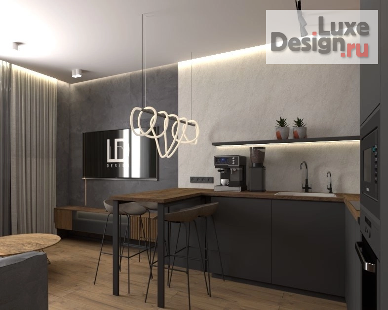 Дизайн интерьера квартиры "Дизайн-проект интерьера квартиры в стиле Лофт" (фото 17)