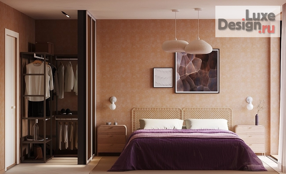 Дизайн интерьера комнаты "Теплый минимализм" (фото 1)