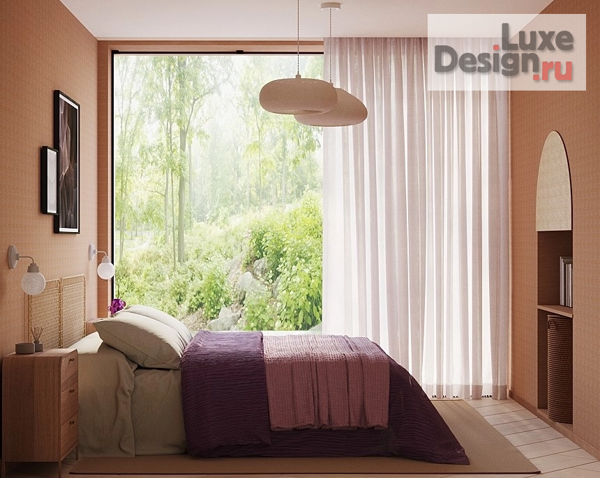 Дизайн интерьера комнаты "Теплый минимализм" (фото 4)