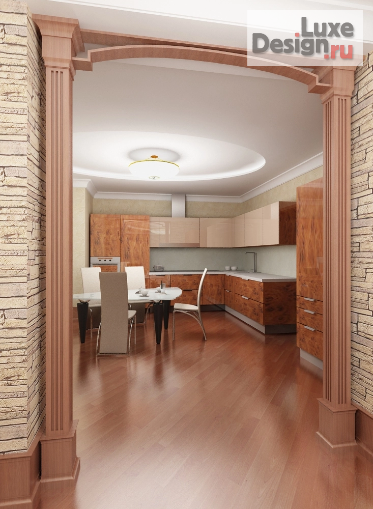 Дизайн интерьера трехкомнатной квартиры "Квартира в неоклассическом стиле с элементами ар-деко" (фото 5)