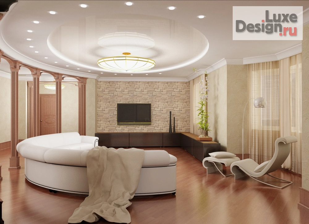 Дизайн интерьера трехкомнатной квартиры "Квартира в неоклассическом стиле с элементами ар-деко" (фото 1)