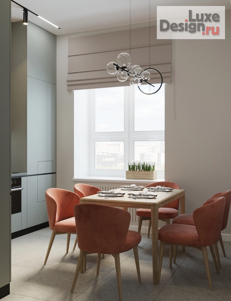 Дизайн интерьера трехкомнатной квартиры "Проект 3х-комнатной квартиры Сталинки в Москве" (фото 3)