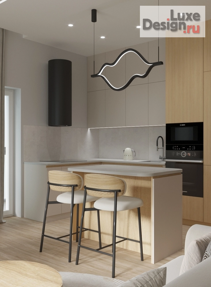 Дизайн интерьера трехкомнатной квартиры "Проект 3х-комнатной квартиры ЖК Ботаника Грин хаус" (фото 5)