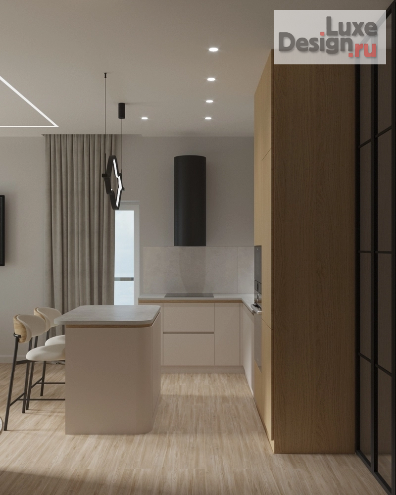 Дизайн интерьера трехкомнатной квартиры "Проект 3х-комнатной квартиры ЖК Ботаника Грин хаус" (фото 6)
