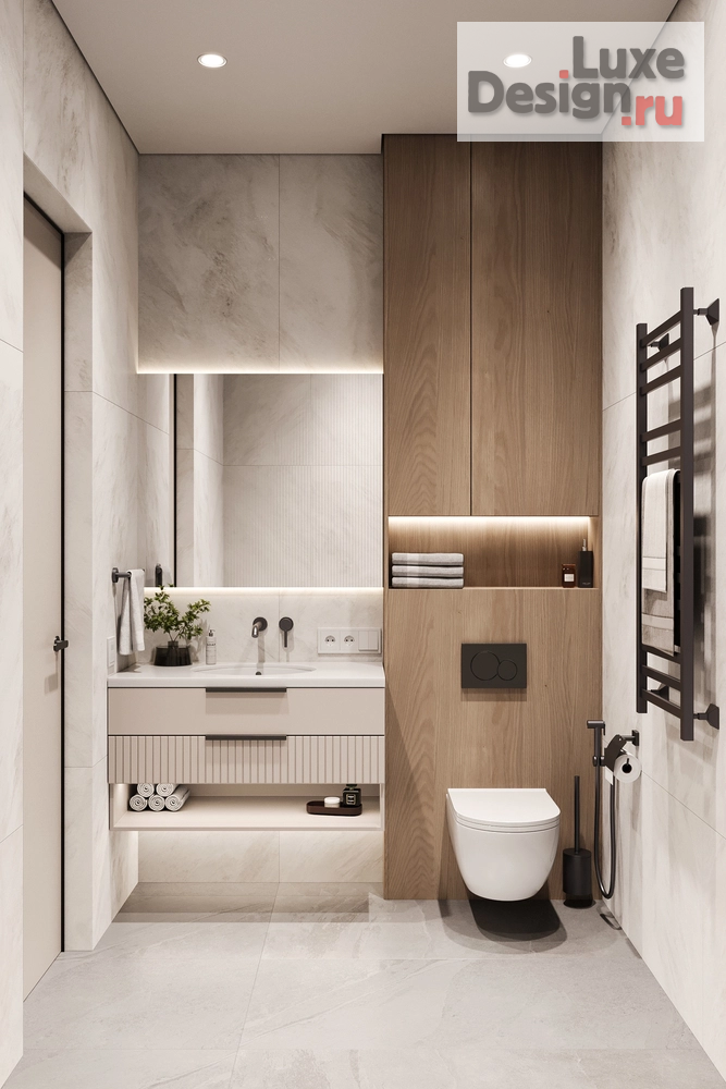 Дизайн интерьера трехкомнатной квартиры "Трехкомнатная квартира ЖК Clever Park" (фото 3)