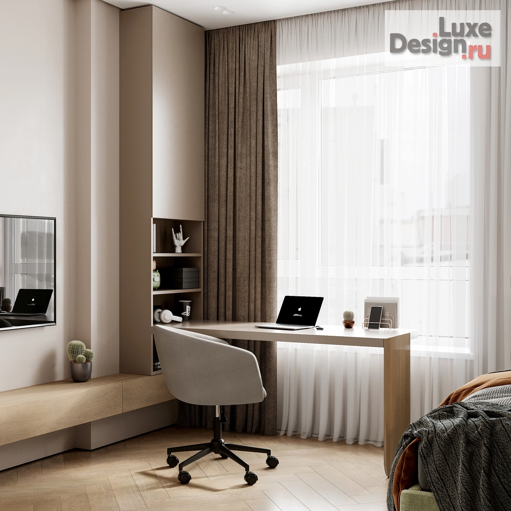 Дизайн интерьера трехкомнатной квартиры "Трехкомнатная квартира ЖК Clever Park" (фото 4)