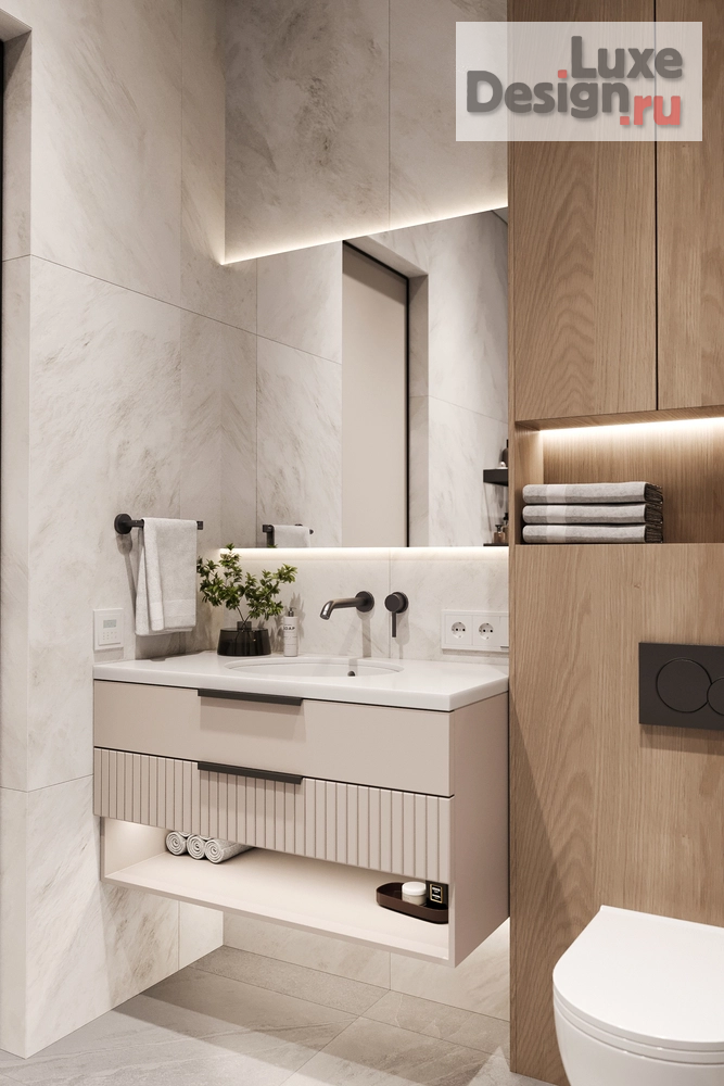 Дизайн интерьера трехкомнатной квартиры "Трехкомнатная квартира ЖК Clever Park" (фото 5)