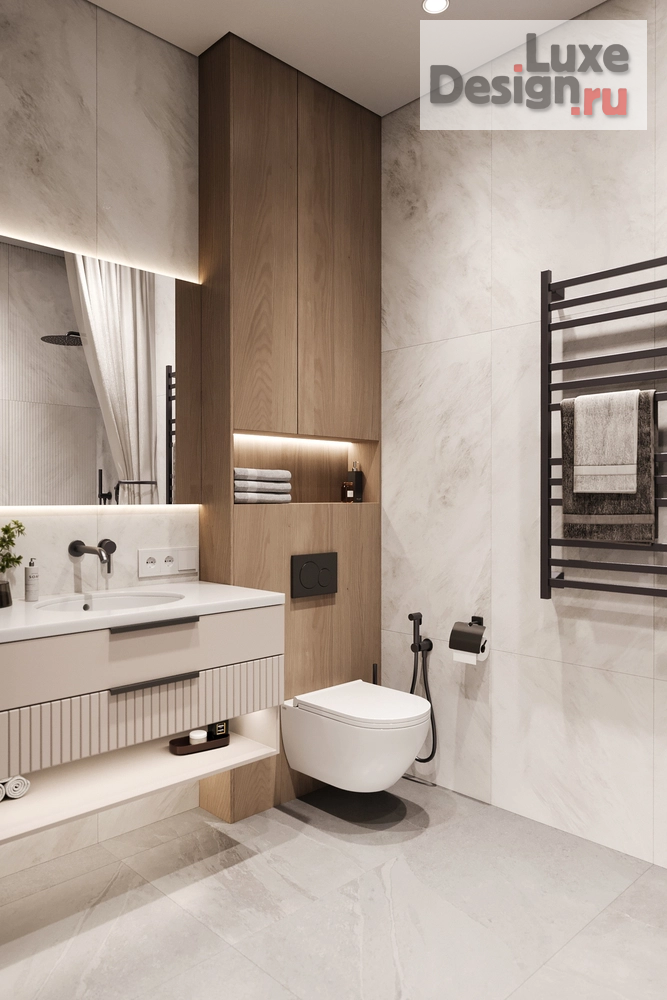 Дизайн интерьера трехкомнатной квартиры "Трехкомнатная квартира ЖК Clever Park" (фото 7)