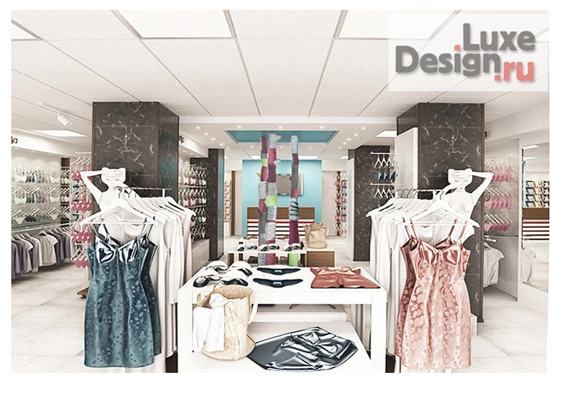 Дизайн интерьера бутика "Салон белья" (фото 1)