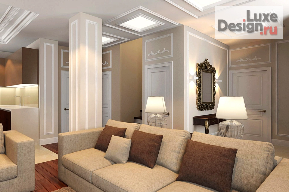 Дизайн интерьера коттеджа "Коттедж в пос. Георгиевские дачи" (фото 2)